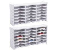 UNICRAFTALE 2 ensemble de 18 grilles de Rangement pour Tampons Encreurs Support de Rangement pour Tampons Encreurs Assemblé à Faire Soi Même pour Bureau