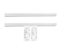 UNICRAFTALE 2 Pcs Porte-Billets De Commande Support Factures Restaurant | Aluminium Résistant,Fixation Adhésive,Prise Ferme Pour Papier,Blanc,Organisateur De Tickets Cuisine,60.3×4×1.85cm,2 Pièces