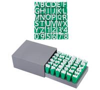 UNICRAFTALE Ensemble de 36 Tampons Alphabet pour Argile Poterie Lettres Majuscules et Chiffres Moules DIY Accessoires Petite Presse À Fondant Embosseur Tampons À Biscuits Céramique Décoration
