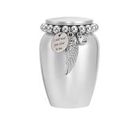 UNICRAFTALE Petite Urne Funéraire en Métal de 2.95(5) cm Mini Récipient Souvenir pour Cendres pour Femmes et Hommes Urne Funéraire Décorative en Aluminium pour Cendres