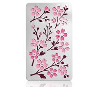 UNICRAFTALE Pochoirs Métal Rétro Motifs Fleurs Branches Papillon en Acier Inoxydable Réutilisable pour Création Cartes DIY Scrapbook Marque Page 17.7x10.1 cm