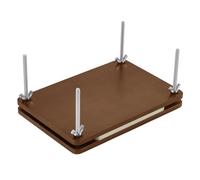 UNICRAFTALE Pressoir à Livres en Bois Reliure Rectangle Marron Bambou Portable Machine à Presser Papier Plat Outil de Reliure Fournitures de Reliure Presse Manuelle pour Papier Artisanal 220x 151x8mm