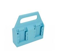 UnifearPro Porte Batterie d'Outils à UX Emplacements avec Poignée Transport Boîtier Stockage Pratique pour Atelier, Bleu Sarcelle