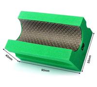 Unifizz : Blocs abrasifs diamantés galvanisés, verts, V30, pour polir et meuler à la main, adaptés au granit, au marbre, au verre et à la pierre, grain 60