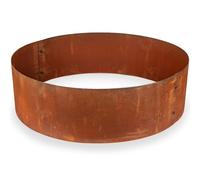 UNIGARDIA Bordure de Jardin pour Arbre en Acier corten, Ø 70 cm | Hauteur 20 cm, montage facile, bordure de pelouse ronde en métal, accessoires et 1 paire de gants incl.