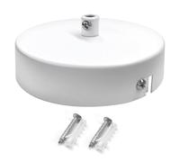 Unikeen Rosace Plafond, Cache Fil Pour Lustre H25mm X⌀ 100mm Pavillon | Luminaire Auvent de Plafond Pavillon Luminaire pour Plafonnier Salon Couloir Lustre de Cuisine Bar Café