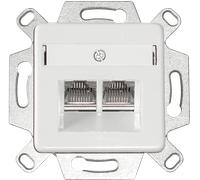UNILAN 435060 - Prise unilan double RJ45, Cat. 6A UP