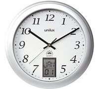 Unilux High Precision Movement Metallic Gray Color Wall Clock 30 Cm Argenté Enfants