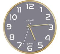 UNiLUX 400165097 Horloge murale Baltic - Quartz Ø31,5 cm hêtre-gris