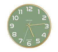 UNiLUX 400165098 Horloge murale Baltic - Quartz Ø31,5 cm hêtre-vert