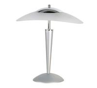 UNILUX Lampe de bureau Cristal LED 2x5W 900 lm – Variation tactile – Gris métal