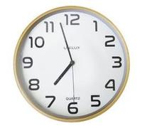 UNiLUX 400094591 Horloge murale Baltic - Quartz Ø 31,5 cm hêtre-blanc
