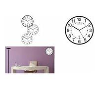 Unilux Horloge murale radio-pilotée Maxi Wave Ø 30 cm Noir