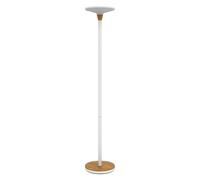 Unilux Lampadaire BALY BAMBOO à LED 5300 lm dimmable prise Europe blanc-bambou