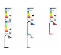 Unilux Sol Lampe de bureau LED 4W 500 Lumens Flexible 45 x 14 cm Rouge