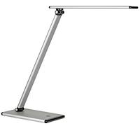 Lampe de bureau led Unilux terra gris métal / noir prise europe