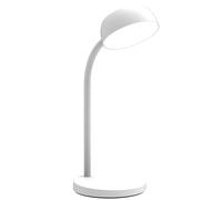 Lampe de bureau Led intégrée Tamy Unilux - 6 W - Bras flexible - blanc