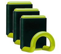 UNILUX Lot de 3 Patères Magnétique FIL 1 crochet 12KG vert anis