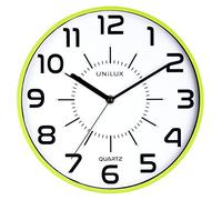 Unilux Pop Horloge Murale Systeme Quartz Silencieuse Diamètre 30.5 cm Vert Anis