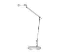 Lampe de bureau Led Unilux senza2 gris métal/chrome prise Europe