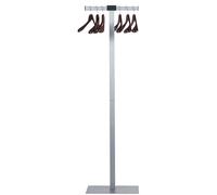 Portemanteau Unilux Spirit gris métal + 6 cintres