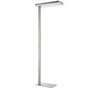 Unilux Lampadaire LED Lixus 50W 5000 lm - Éclairage direct et indirect, Gris métal, Variateur