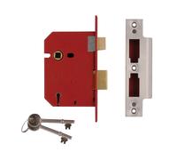 UNION 2201 5 Levier Mortaise Sashlock Laiton Finir 65mm 2.5in Boite UNNJ2201PL25