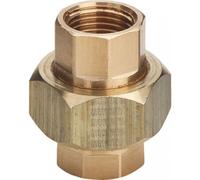 Union 3 pièces bronze femelle / femelle joint plat 20/27 VIEGA