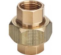 Union 3 pièces bronze femelle / femelle joint plat 26/34 VIEGA