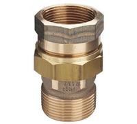 Union 3 pièces bronze mâle / femelle joint plat 15/21 VIEGA