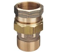 Union 3 pièces bronze mâle / femelle joint plat 50/60 VIEGA