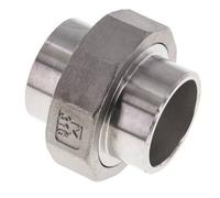 Union Connecteur droit 42.4mm Extrémité à souder Acier inoxydable Joint conique 16bar (224.8psi)