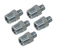 Union Réducteur D'Air Sealey 1/2" BSPT À 1/4" BSPT 100PSI 7BAR Paquet De 5 AC101