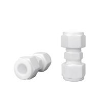 Union réductrice en PTFE, 5 pièces, avec virole et filetage mâle, extrémité de 4mm for systèmes pneumatiques et hydrauliques(D4mm-D6mm)