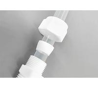 Union réductrice en PTFE, filetage mâle de virole de 12mm, paquet de 5 for systèmes hydrauliques pneumatiques(D12mm-D14mm)