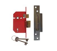 UNION Strongbolt 2200S BS 5 Levier Mortaise Sashlock Satin Chrome 68mm Boite