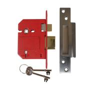UNION - StrongBOLT 2200S BS Serrure à mortaise 5 leviers Chrome Satiné 81mm