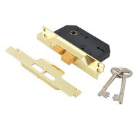 UNION - Verrou à mortaise 2242 2 leviers en laiton électro 65.5mm
