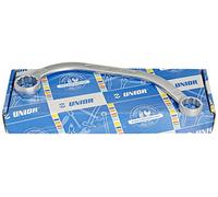 UNIOR 600677 - Juego de 5 llaves media luña en caja de cartón de 11 a 22 mm serie 200/2CB