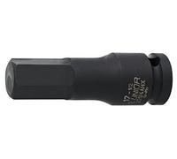 UNIOR 615221 - Llave de vaso de impacto 1/2" con punta hexagonal 10 mm serie 231/4AHX