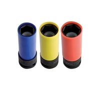 UNIOR 619015 - Llave de vaso de impacto 1/2" con protección de plástico-17 serie 231/4PL