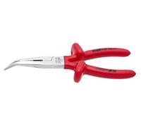 UNIOR 619192 - Alicate con puntas semirredondas boca curva con corte y grip aislado VDE 200 mm serie 512/1VDEDP