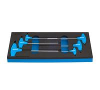 UNIOR 621069 - Juego de 6 llaves Torx con mango en T en bandeja SOS de TX 15 a TX 40 serie 964/14SOS