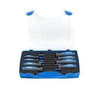 UNIOR 621445 - Juego de 8 destornilladores TBI planos, Phillips y Pozidrive en caja de plástico serie 607PB8TBI
