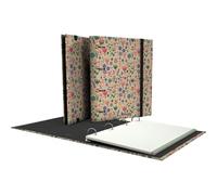 Unipapel - Classeur 4 anneaux écologique A4, avec planificateur et recharge 100 feuilles recy s 90 g, quadrillées 5 x 5, bandes de couleur, Uninature Design Hollande, FSC Recycled 100%, Carpebook