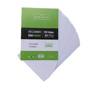 Unipapel Feuilles de papier cartonné 3 x 3 mm, 90 g, avec marbre, 4 trous, papier, multicolore, A4