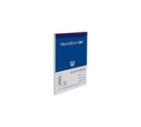 Unipapel, Memoblock Uni Memoblock Lot de 10 blocs de petites notes, format A6, 80 feuilles lisses, papier 60 g micro-perforé, 14,8 x 10,5 cm