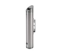 UNIPOS Cendrier mural - Rond en Aluminium Gris foncé (Silver) Moderne pour Extérieur