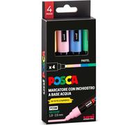 Uniposca Set Avec Marqueurs Acryliques Pointe Ronde 1,8-2,5 Mm, Couleurs Pour Tissus, Bois, Verre Et Autres, Marqueurs Aquarellables Professionnels Et Papeterie, Résistants À