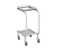 Uniprodo Chariot Porte-Poubelle Support Sac Poubelle Support pour Sac Poubelle (Assemblage Facile, 4 roulettes, Dont 2 avec Frein, Grande poignée pour Piloter Le Chariot)
